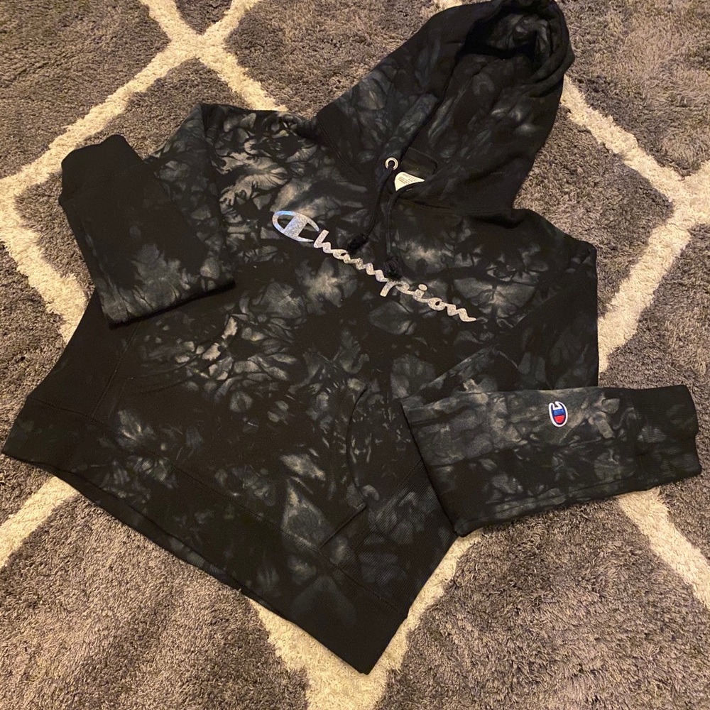 Tie Dyed Champion Hoodie